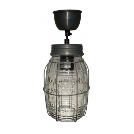 Vintage caged barrel jar pendant Vintage caged barrel jar pendant
